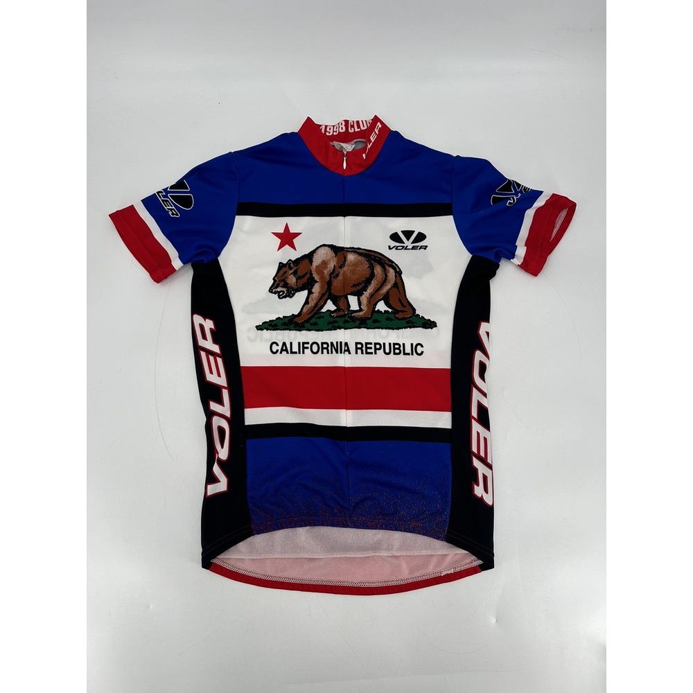 Vintage Voler Cycling Jersey California Republic 1998 Club Men's Size Medium‎